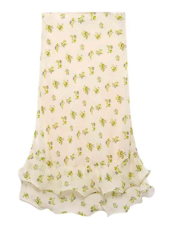 26SS 도로시 슈마허 미디 스커트 449105016 Yellow