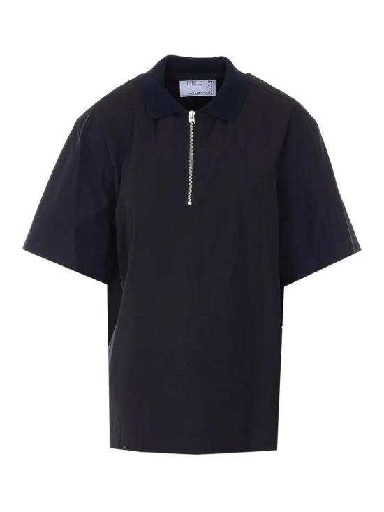 26SS 사카이 폴로 티셔츠 03982M001 Black