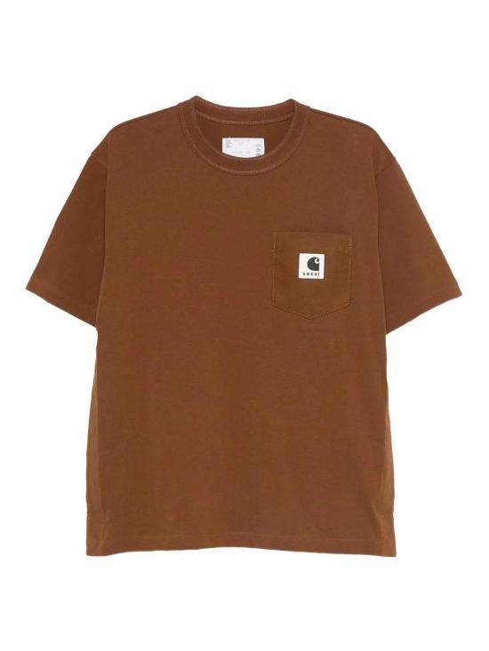 25FW 사카이 반팔 티셔츠 00995S642 Brown