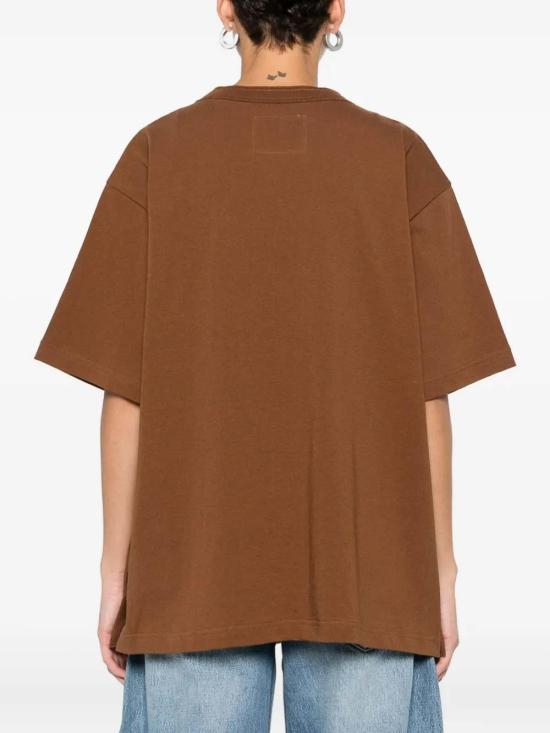 25FW 사카이 반팔 티셔츠 00995S642 Brown - SACAI