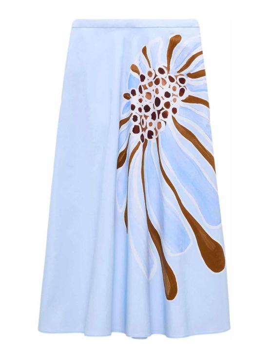 26SS 도로시 슈마허 미디 스커트 448105087 Blue