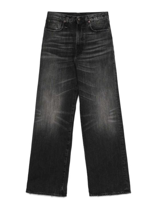 25SS 알13 스트레이트 팬츠 R13WD038D284A Black