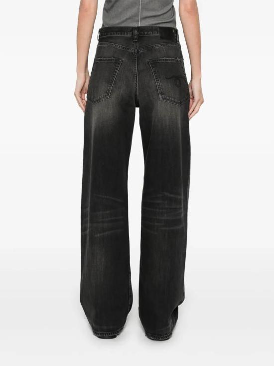25SS 알13 스트레이트 팬츠 R13WD038D284A Black - R13