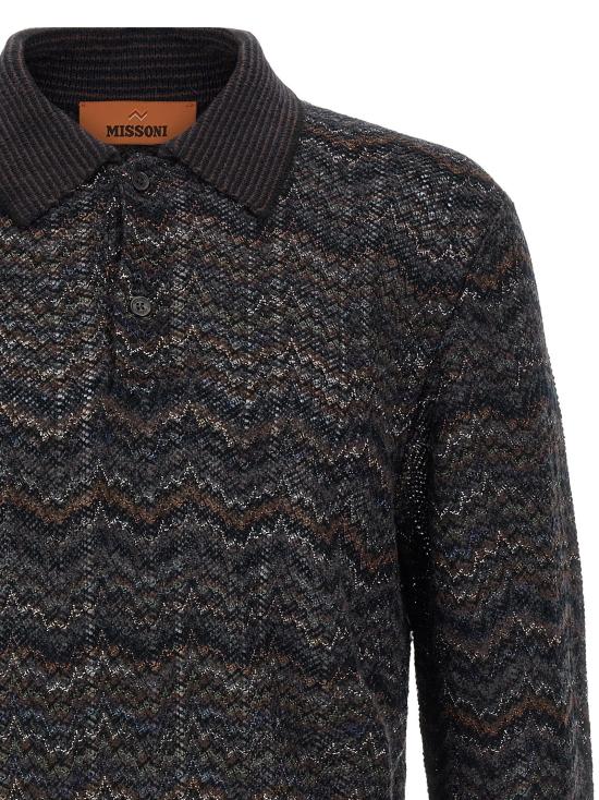 26FW 미소니 스웨터 니트 폴로 셔츠, 스웨터, 가디건 (다채로운 색상) - MISSONI