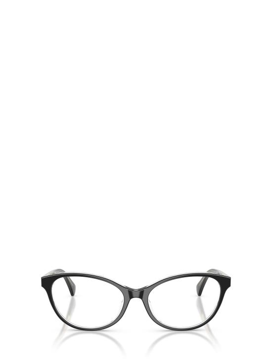 26FW 랄프 로렌 안경 RA7186U 6297 BLACK ON TRANSPARENT