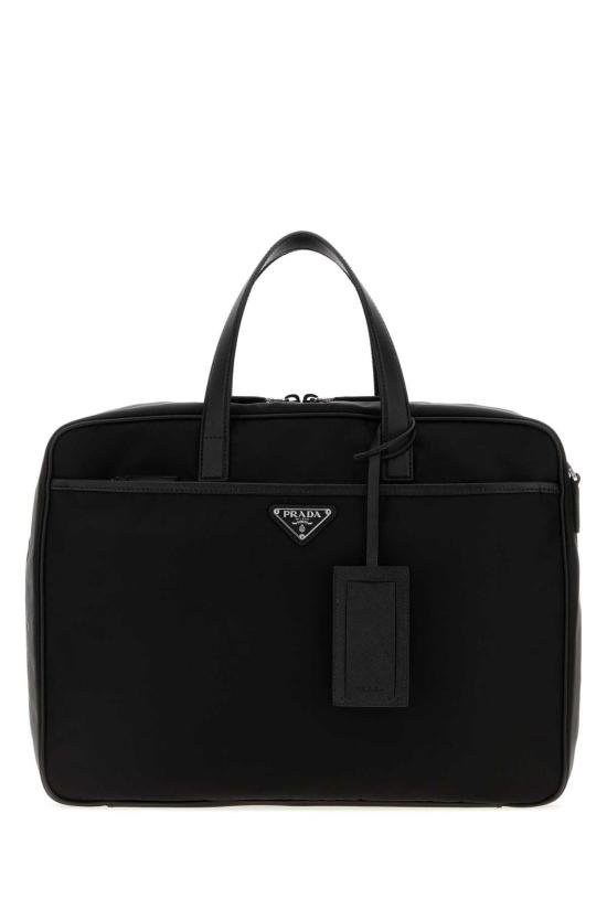 26FW 프라다 리나일론 브리프케이스 2VE029 2DMH F0002 BLACK DOM