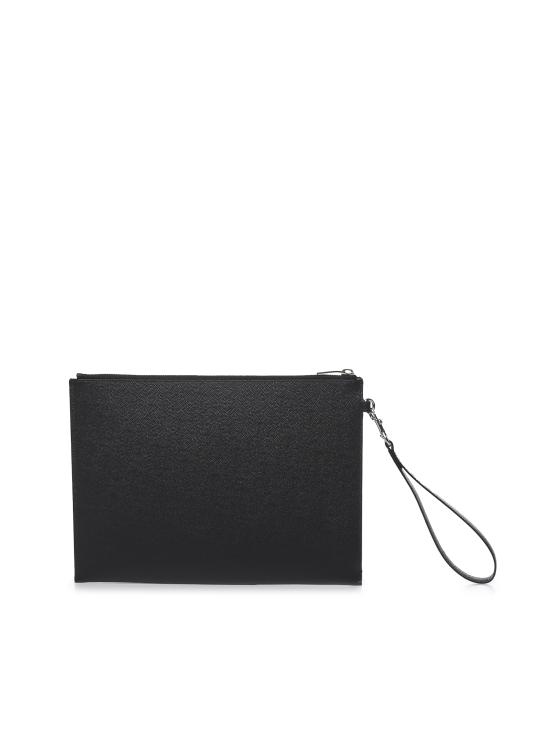 26FW 생로랑 엠보스 레더 파리 지퍼 태블릿 홀더 683865 BTY0N1000 BLACK - SAINT LAURENT