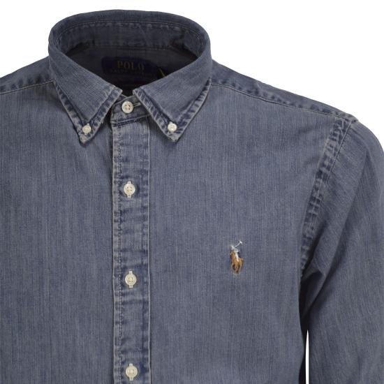 26FW 폴로 랄프로렌 포니로고 자수 데님 셔츠 710792043 DENIM - POLO RALPH LAUREN