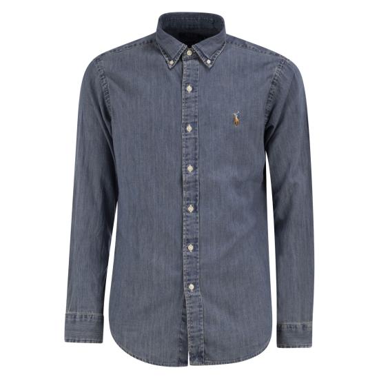 26FW 폴로 랄프로렌 포니로고 자수 데님 셔츠 710792043 DENIM