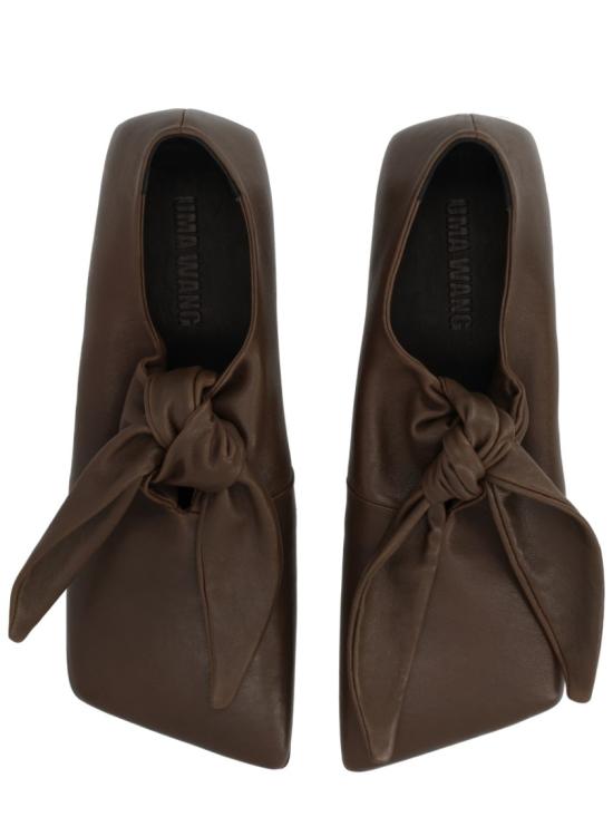25FW 우마 왕 플랫 슈즈 US9032 UW430 Brown - UMA WANG