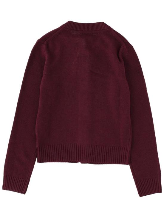 25FW 가니 가디건 K2593 436 Burgundy - GANNI