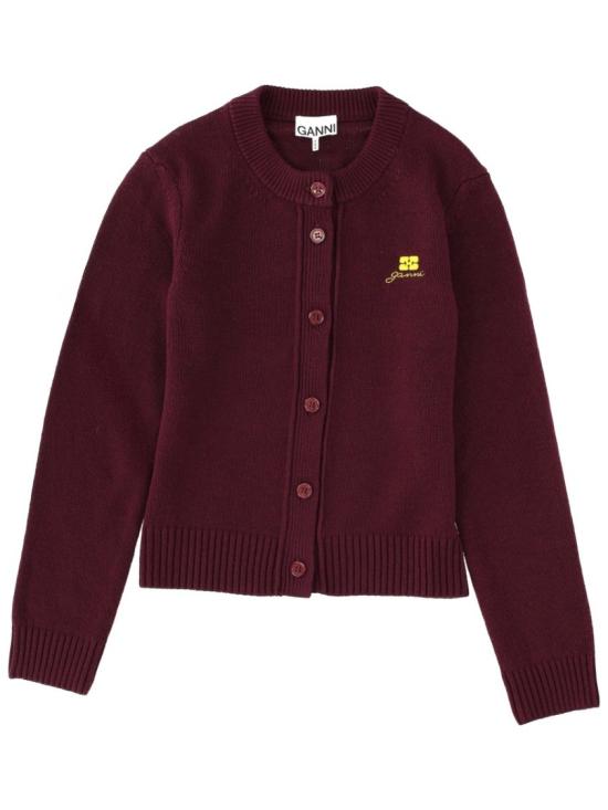 25FW 가니 가디건 K2593 436 Burgundy