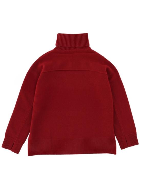 25FW 메종키츠네 터틀넥 PW00813KT1171 0143 Burgundy - MAISON KITSUNE