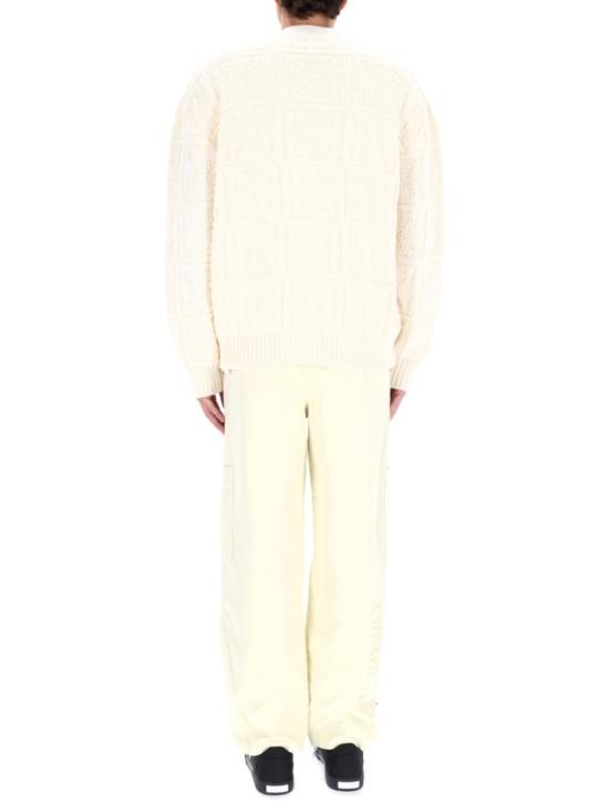 25FW 오프화이트 애로우 모티프 가디건 OMHB02L F25KNI0010B58 Neutrals - OFF WHITE