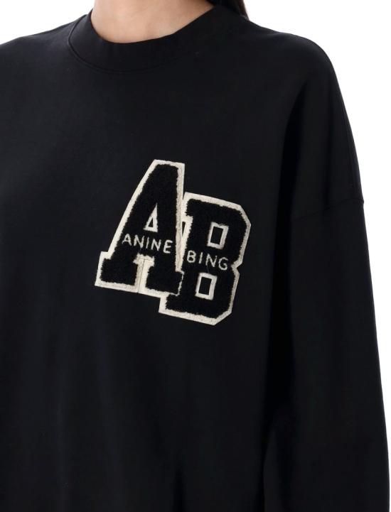25FW 애니빙 긴팔 티셔츠 A0810074BLK1BLACK - ANINE BING