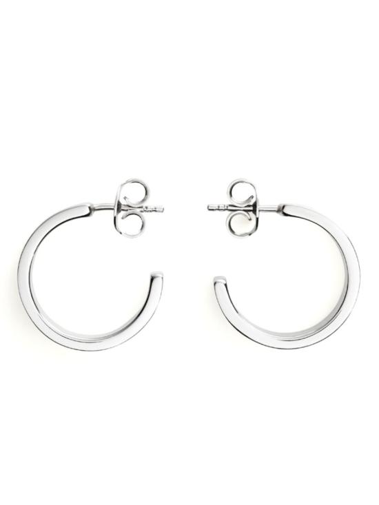  MM6 메종마르지엘라 미니멀 로고 이어링 SM7VG0056 SV0310951 Silver - MM6 MAISON MARGIELA
