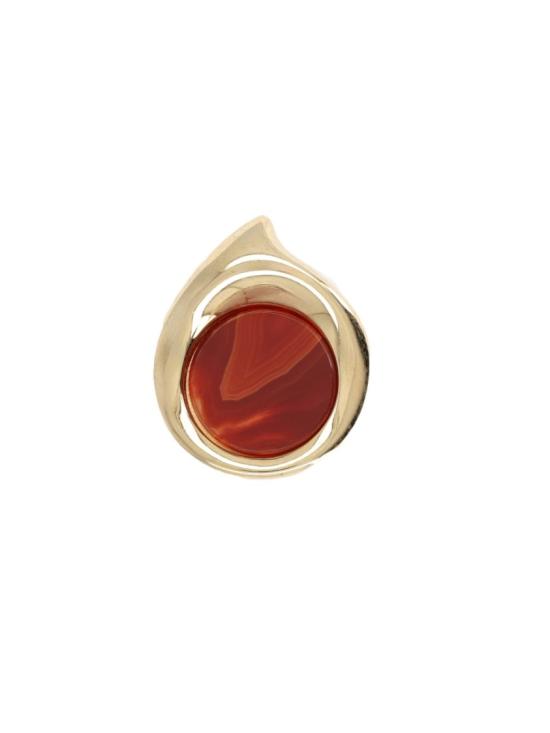 26SS 판코네시 반지 S26 FG001 S BRASSREDAGATE Gold