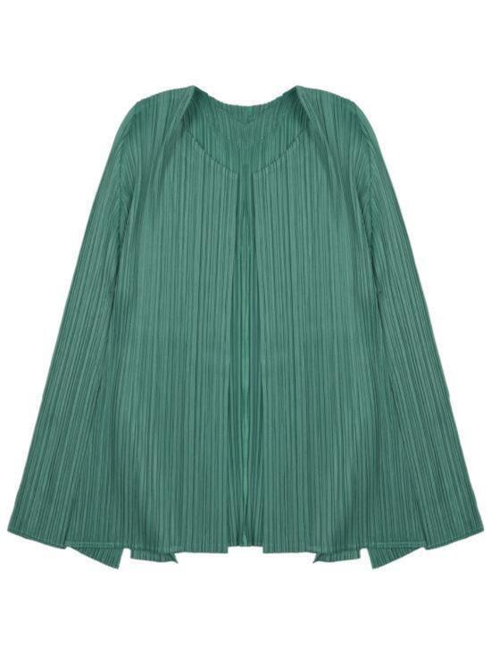 26SS 플리츠플리즈 가디건 PP66JO133 63 GRASS GREEN DOM