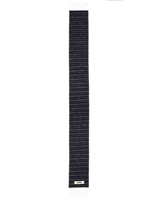 25FW 자크뮈스 레샤프 자카드 로고 스카프 ACU00774AK0 02893ER Blue