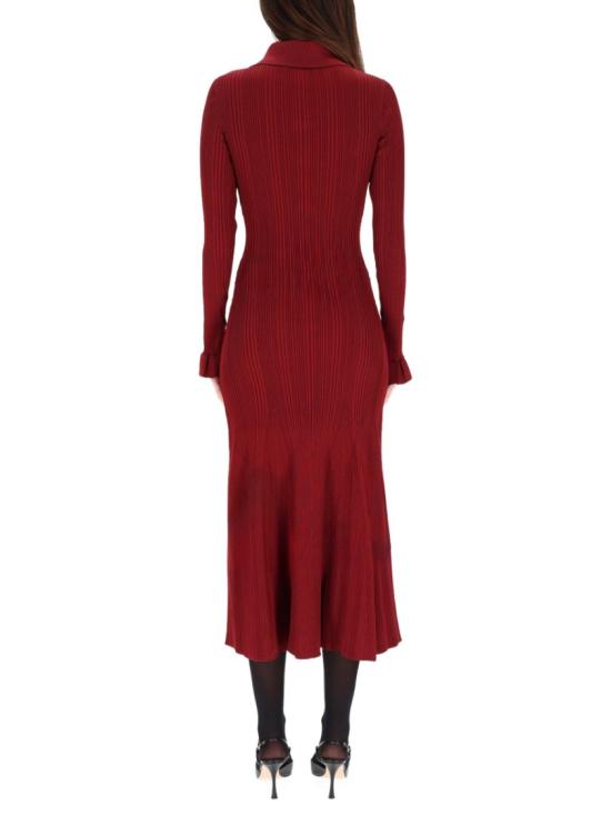 25FW 셀프 포트레이트 롱 원피스 AW25 008MA BU BURGUNDY - SELF PORTRAIT