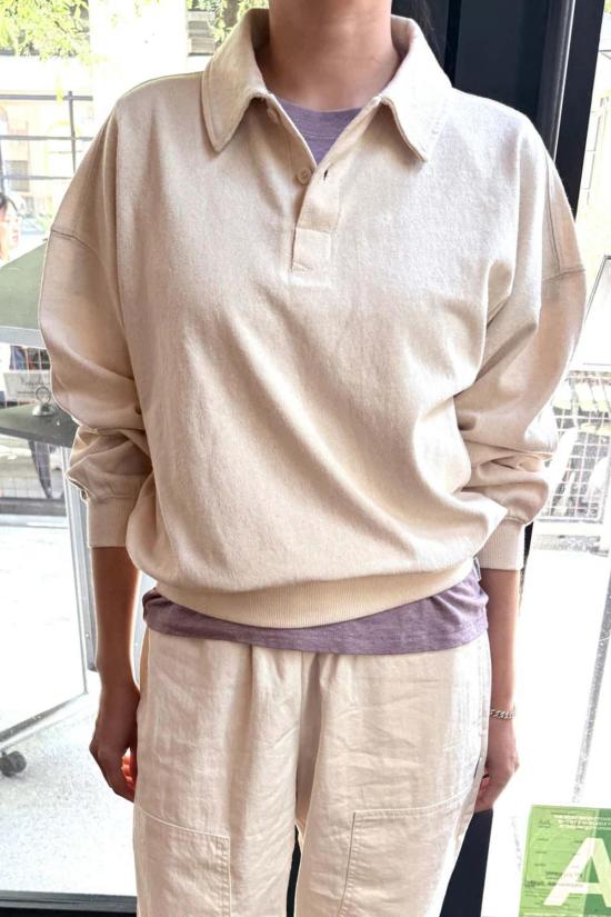  르 본 숍 스웨터 Le Bon Shoppe 폴로 스웨트셔츠 Naturel