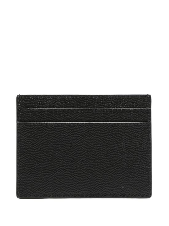 26FW 생로랑 그랑 드 뿌드르 엠보스드 레더 카드 케이스 375946BTY0N 1000 Nero - SAINT LAURENT