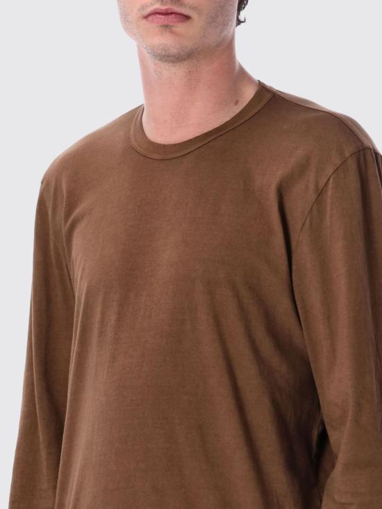 26SS 제임스펄스 크루넥 롱 슬리브 티셔츠 MLJ3351 GBP Brown - JAMES PERSE