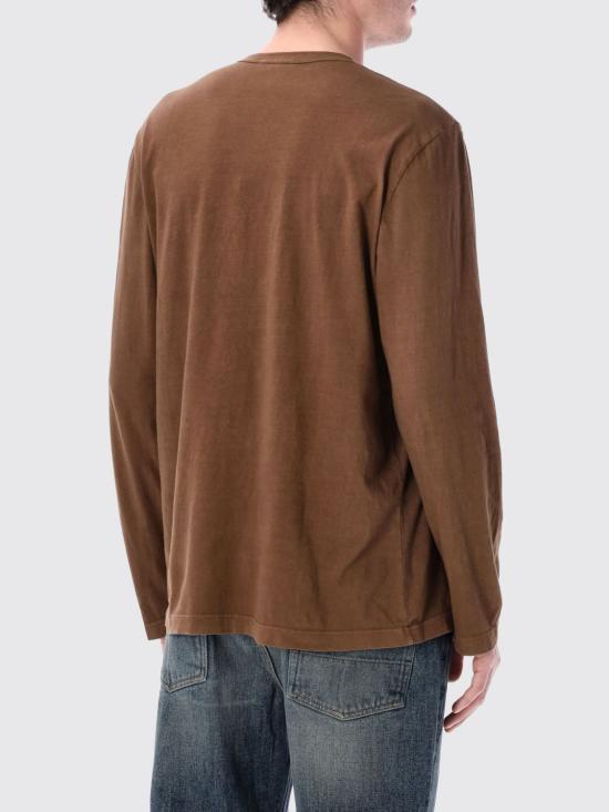 26SS 제임스펄스 크루넥 롱 슬리브 티셔츠 MLJ3351 GBP Brown - JAMES PERSE
