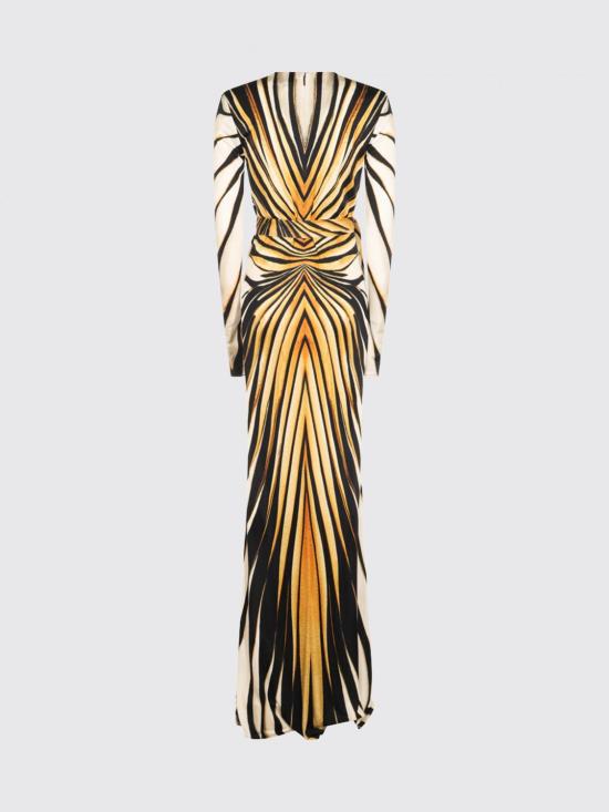 26FW 로베르토 카발리 롱 원피스 TKT107JRM330 1080 Yellow - ROBERTO CAVALLI