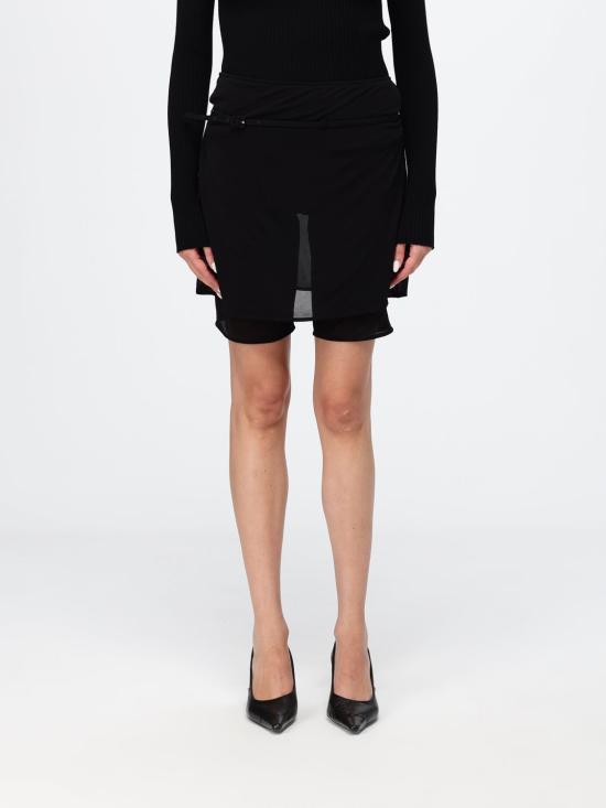 26SS 쿠레쥬 숏 스커트 226JJU359JS0219 9999 Black