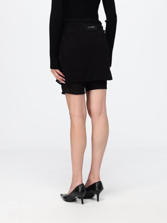 26SS 쿠레쥬 숏 스커트 226JJU359JS0219 9999 Black - COURREGES