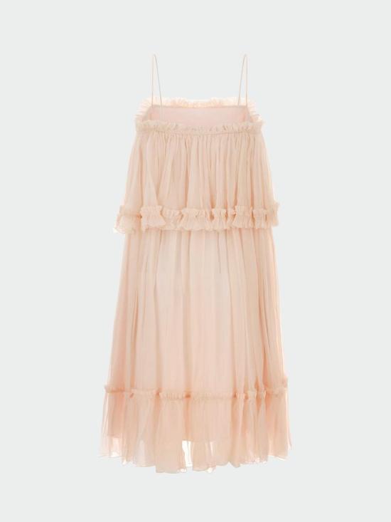 26SS 끌로에 미디 스커트 CH26UR134001 6F0 Pink - CHLOE