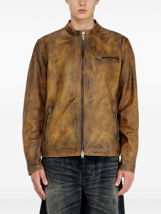 26FW 디젤 데님 자켓 A23276 0KNCZ 7GF Brown - DIESEL
