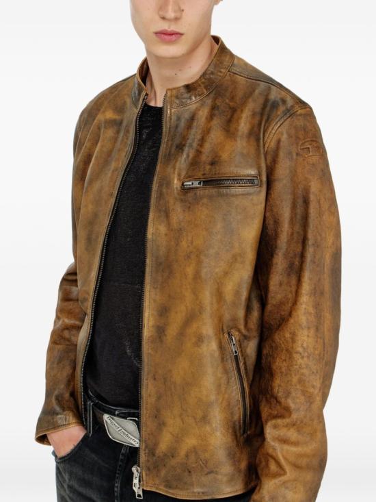 26FW 디젤 데님 자켓 A23276 0KNCZ 7GF Brown - DIESEL