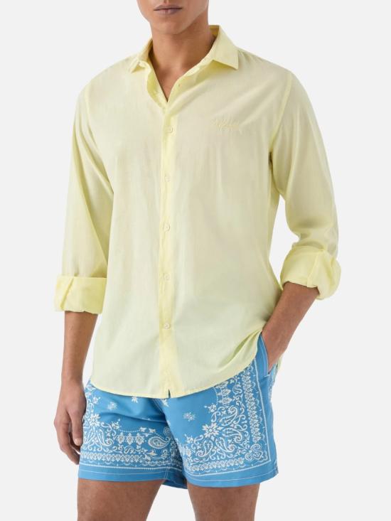 26SS 세인트바쓰 긴팔 셔츠 LCM000100024L Yellow - MC2 SAINT BARTH