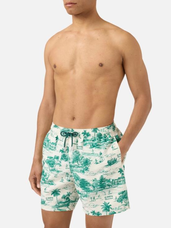 26SS 세인트바쓰 스윔팬츠 GUS000103839L White - MC2 SAINT BARTH