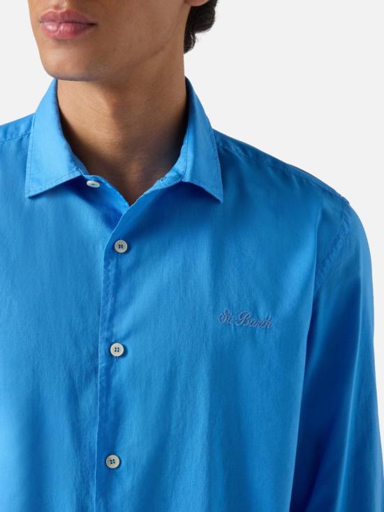 26SS 세인트바쓰 긴팔 셔츠 LCM000100025L Blue - MC2 SAINT BARTH