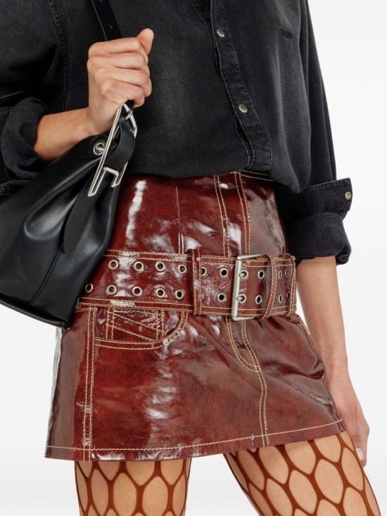 26FW 디젤 숏 스커트 A22174 0SIBQ 77Q Brown - DIESEL