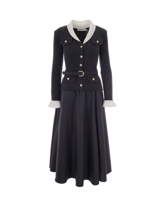 26FW 셀프 포트레이트 롱 원피스 3413707 Black