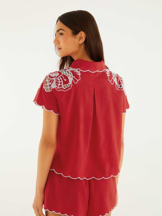 26FW 팜 리오 숏팬츠 260412 26148 Rosso - FARM RIO