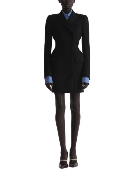 26FW 뮈글러 미디 원피스 26F1RO 18741020 1999 Black - MUGLER