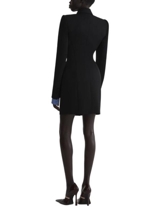 26FW 뮈글러 미디 원피스 26F1RO 18741020 1999 Black - MUGLER