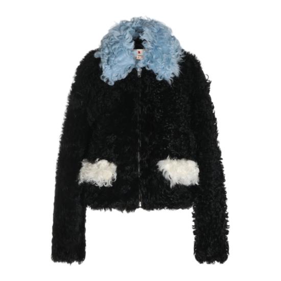 26FW 마르니 무스탕 JKMX0412QULM044RON99 Black