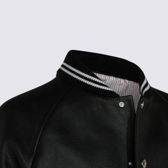 26FW 톰브라운 가죽 자켓 MJO262YL0149001 Black - THOM BROWNE