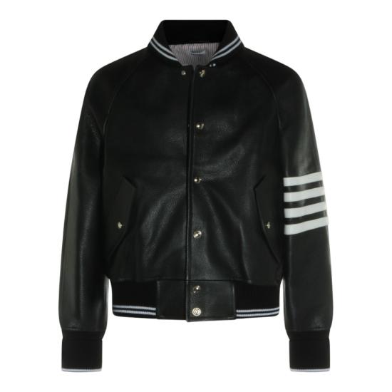 26FW 톰브라운 가죽 자켓 MJO262YL0149001 Black