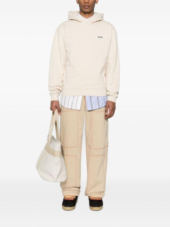 26FW 자크뮈스 그로그랭 후드 티셔츠 HOM00247 AJ00126 150 Neutrals - JACQUEMUS