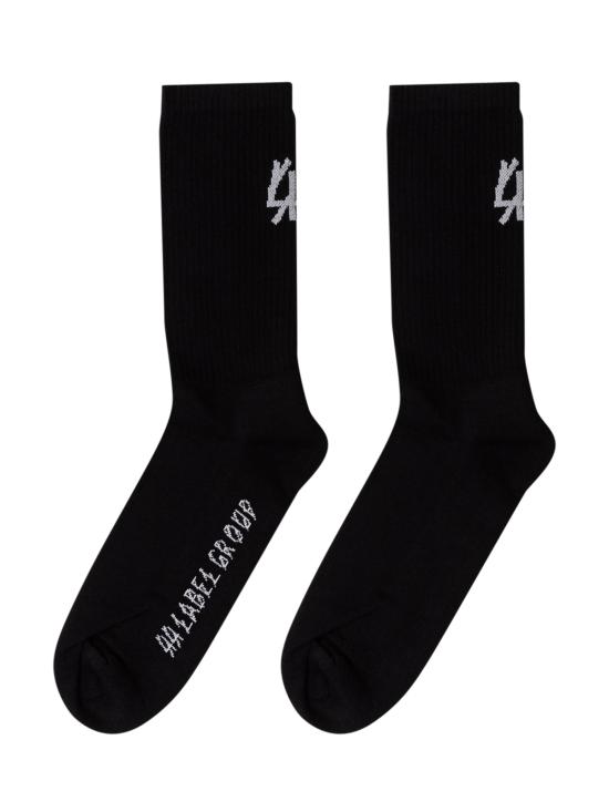 26SS 44레이블 양말 B0030141KN075 P447 BLACK 44 DIRTI WHITE