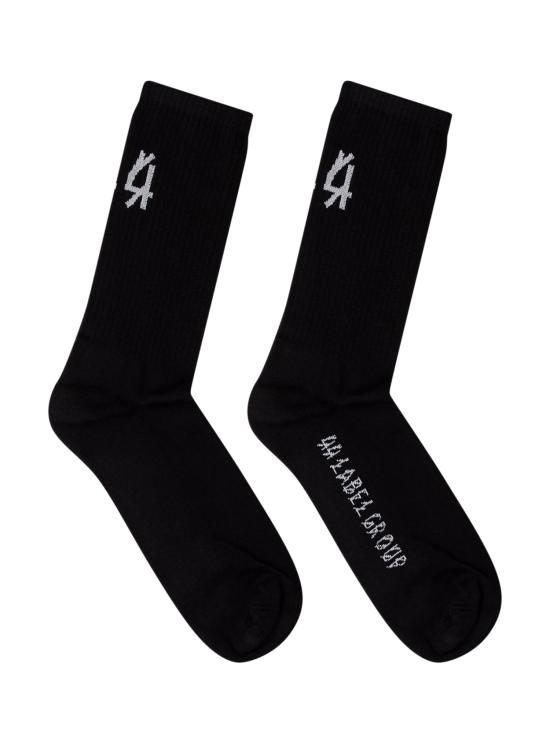 26SS 44레이블 양말 B0030141KN075 P447 BLACK 44 DIRTI WHITE - 44 LABEL