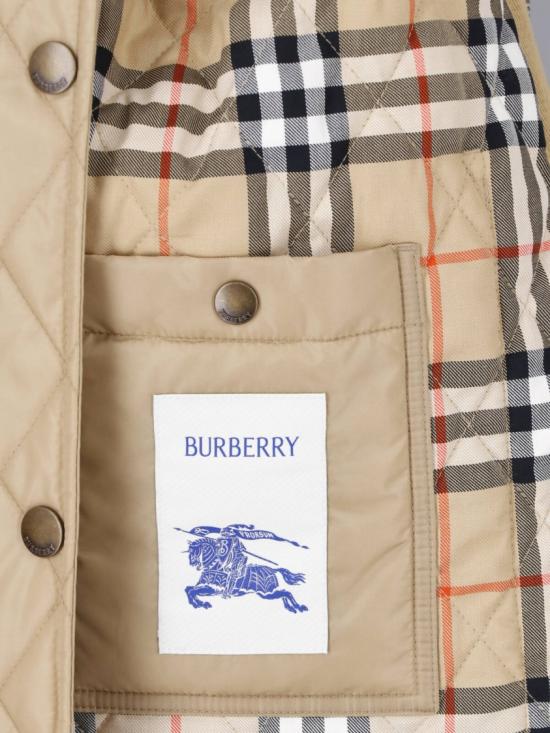 26FW 버버리 퀄티드 나일론 반 자켓 8107464C1544 Neutrals - BURBERRY