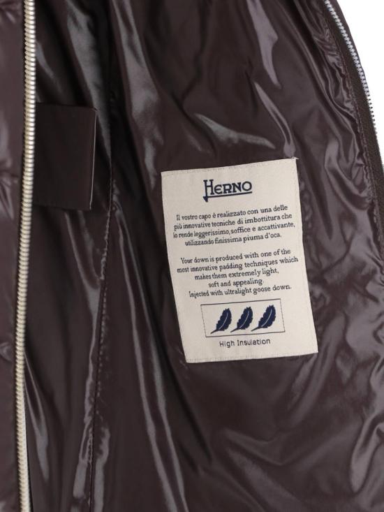 26FW 에르노 클라우디아 쇼트 다운 자켓 PI0485DIC M05 12017Z8800 Brown - HERNO